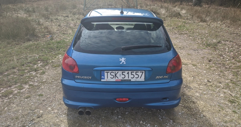 Peugeot 206 cena 22000 przebieg: 192000, rok produkcji 2003 z Miłakowo małe 92